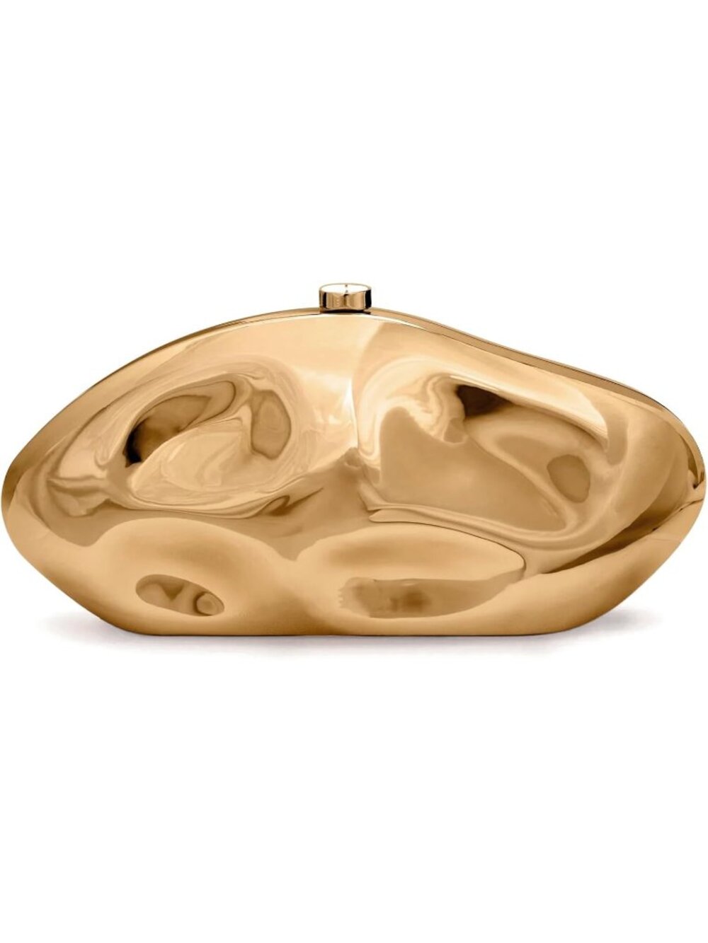〽️Women's Champagne Gold Clutch Purse Acrylic Shell Evening Party Prom Chain Bag